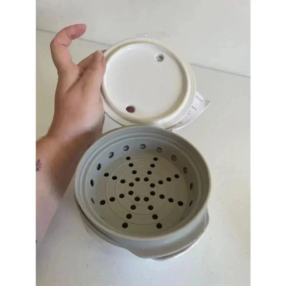 Pampered Chef Breakfast‎ Sandwich Maker White/Gray Never Used!